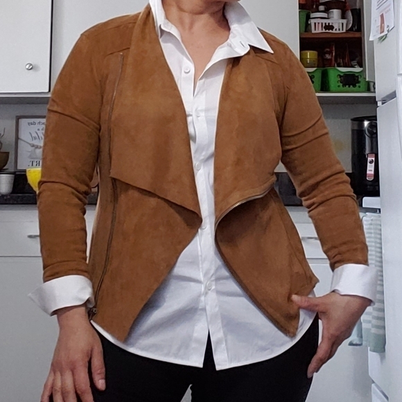 BLANK NYC Womens Faux Suede Lightweight Casual Jacket, Size XS. - Picture 1 of 16